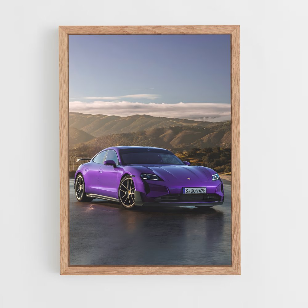 Poster Taycan Turbo Charge – affiche Porsche (vue 4)